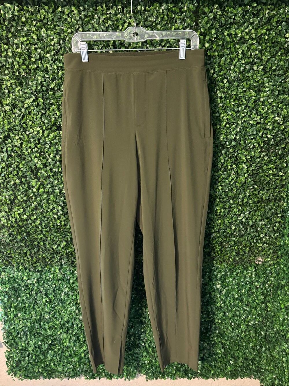 Athleta Olive Green Vienna Slim Pants Sz 8